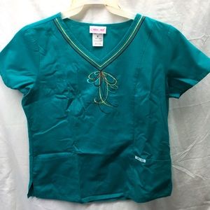 Cherokee scrub top ladies sz M
